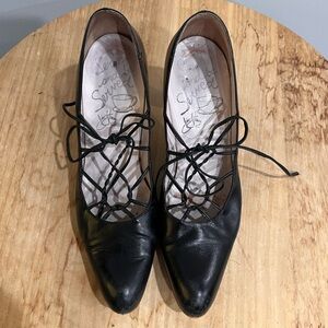 John Fluevog Teapot Darjeeling heels--black